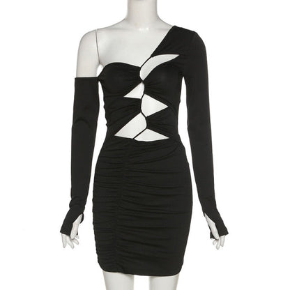 Long Sleeve Black Bodycon Party Dresses