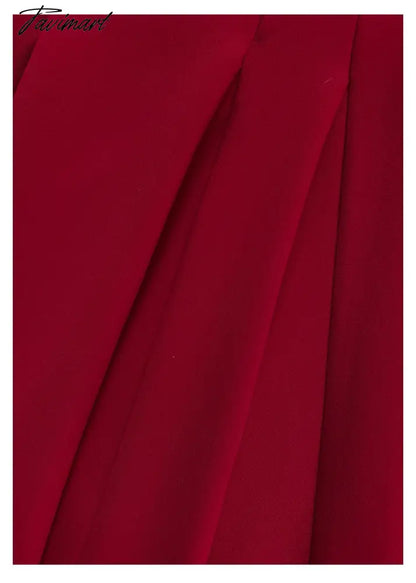 Red Midi Dress Women Elegant Summer New Fashion Sleeveless Spaghetti Strap A-line Dresses Female Vestidos Slim Clothes