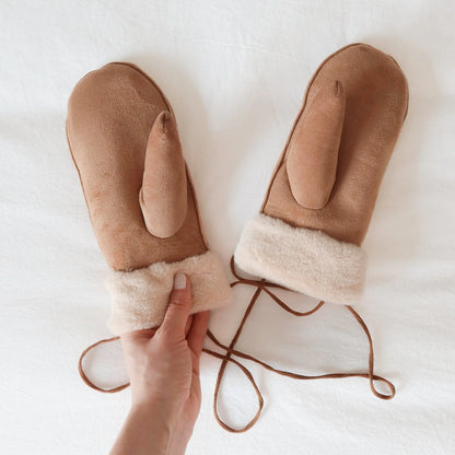 Plush Tie-on Mittens