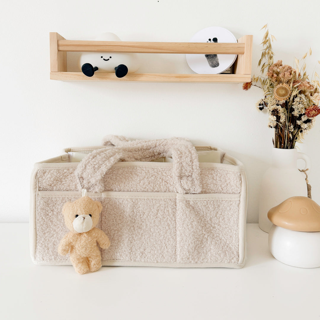 Plush Diaper Caddy Organizer