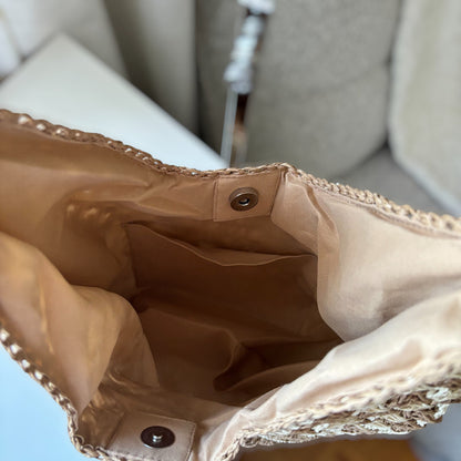 Sofia Woven Tote Bag