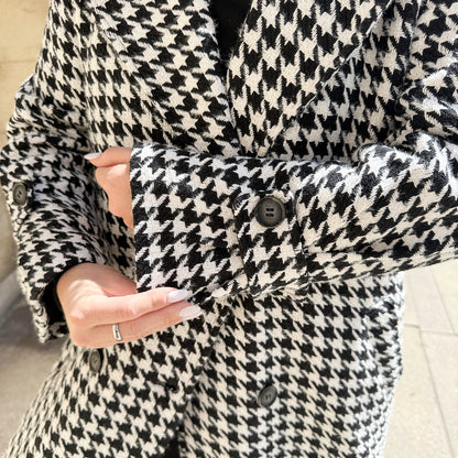 Stella Houndstooth Trench Coat