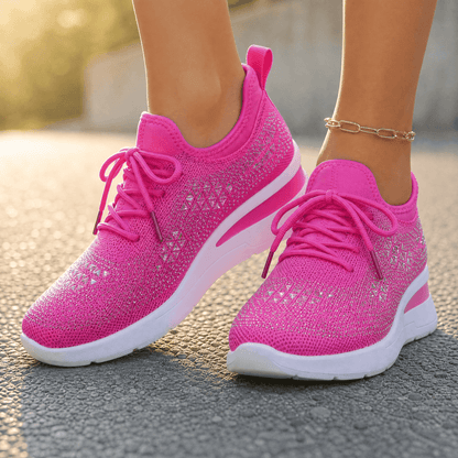 Women’s Rhinestone Wedge Sneakers