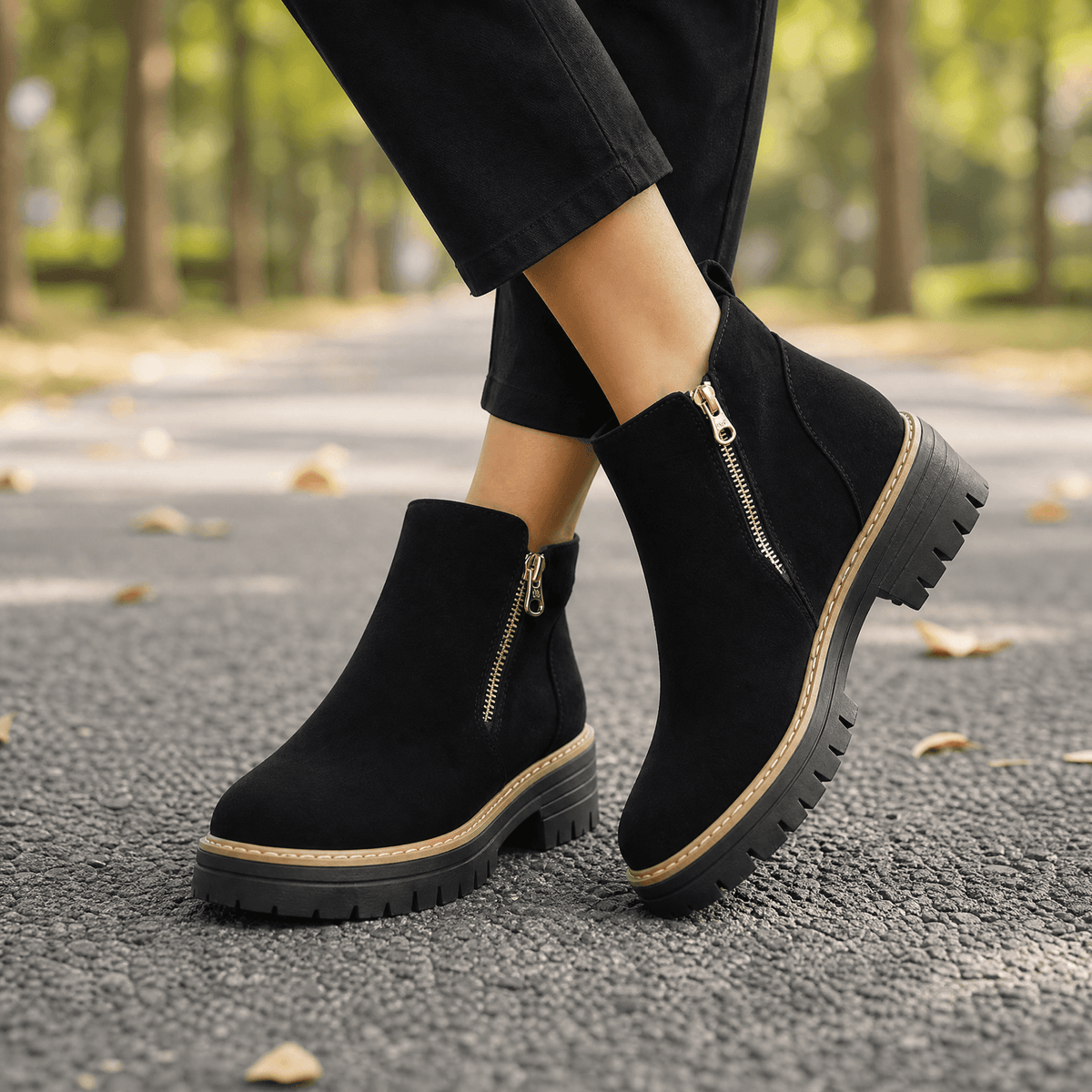 Side-Zip Suede Chelsea Boots