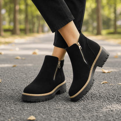 Side-Zip Suede Chelsea Boots