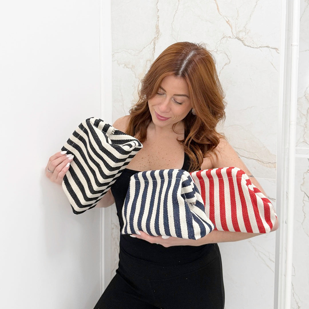 Julie Classic Striped Handbag