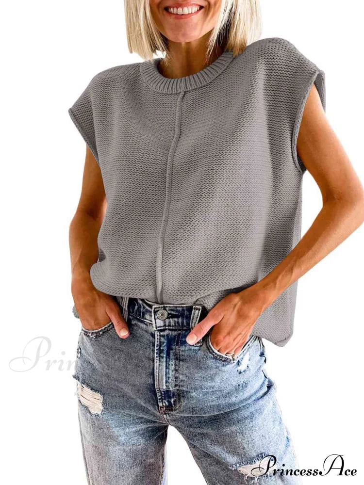 Sweater Sleeveless Vest