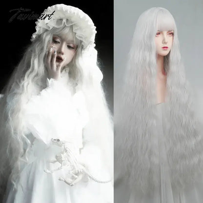1 Super Long Curly Blossom Pink Wig Full-Head Female Lolita Water Ripple Cos