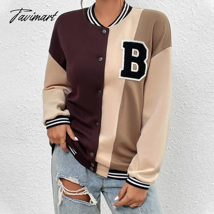 Autumn and Winter Women's New Fashion Baseball Jacket Jacket