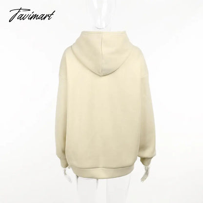 Autumn Letter Print Oversized Y2K Sweatshirts Women Long Sleeve Hooded Sweatshirt Streetwear with Big Pockets y2k clothes 2000s