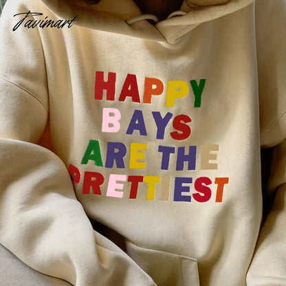 Autumn Letter Print Oversized Y2K Sweatshirts Women Long Sleeve Hooded Sweatshirt Streetwear with Big Pockets y2k clothes 2000s
