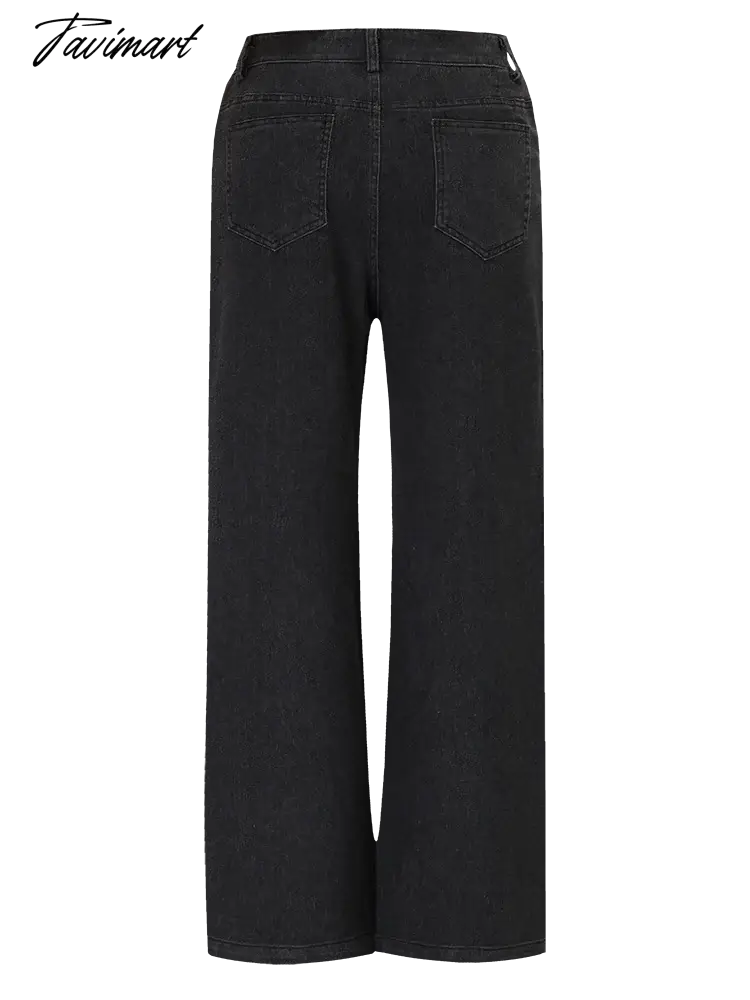 Black Jeans for Women Diamond baggy Pants high waist wide legged straight leg Y2k Autumn/Winter Women's Streetwear Clothes