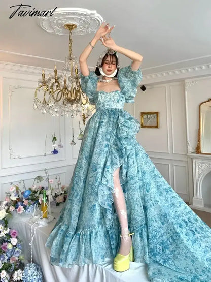 Castle Princess Wind mop Long birthday party dress Lolita Fairy dress