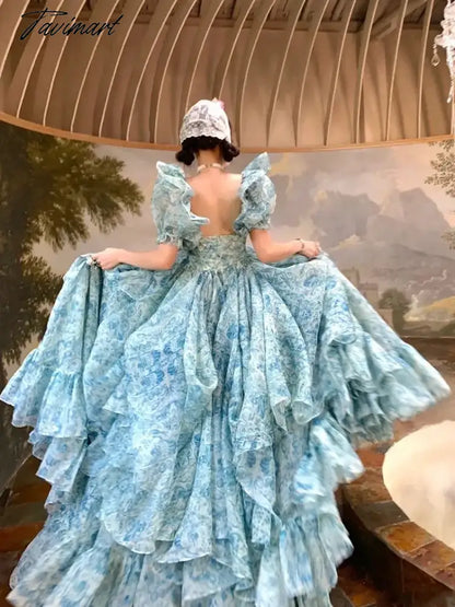 Castle Princess Wind mop Long birthday party dress Lolita Fairy dress