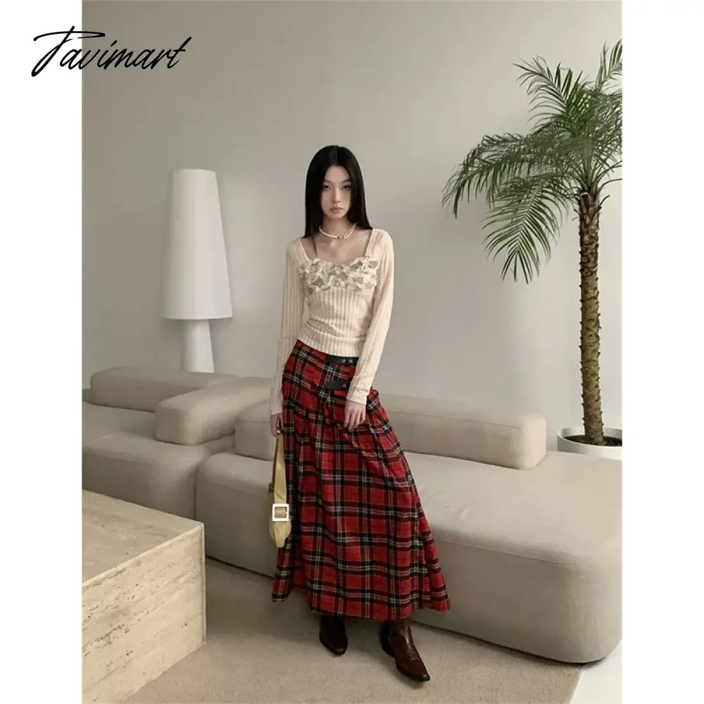 Casual Beige Tees Slim Puff Sleeve Women Square Collar Crop Top Spring Winter Lace T-Shirts 2000s Aesthetic French Preppy Style