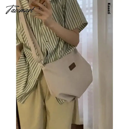 Casual Canvas Large Capacity Tote Bag Luxury Designer High Quality Shoulder Bag Student Fashion Versatile Crossbody Bag
