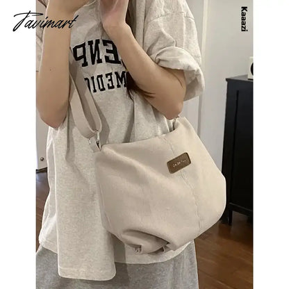 Casual Canvas Large Capacity Tote Bag Luxury Designer High Quality Shoulder Bag Student Fashion Versatile Crossbody Bag