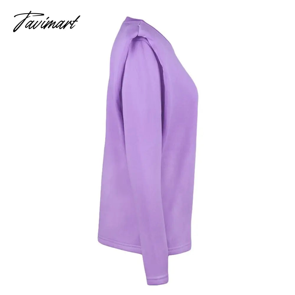 Casual Thick Sweatshirt Women Fashion Shoulder Pads Winter Clothes Women Pullover Loose Sudadera Mujer Tops