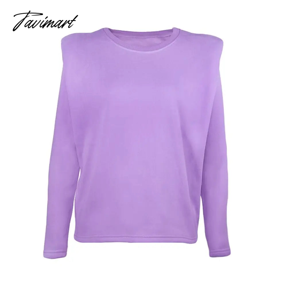 Casual Thick Sweatshirt Women Fashion Shoulder Pads Winter Clothes Women Pullover Loose Sudadera Mujer Tops