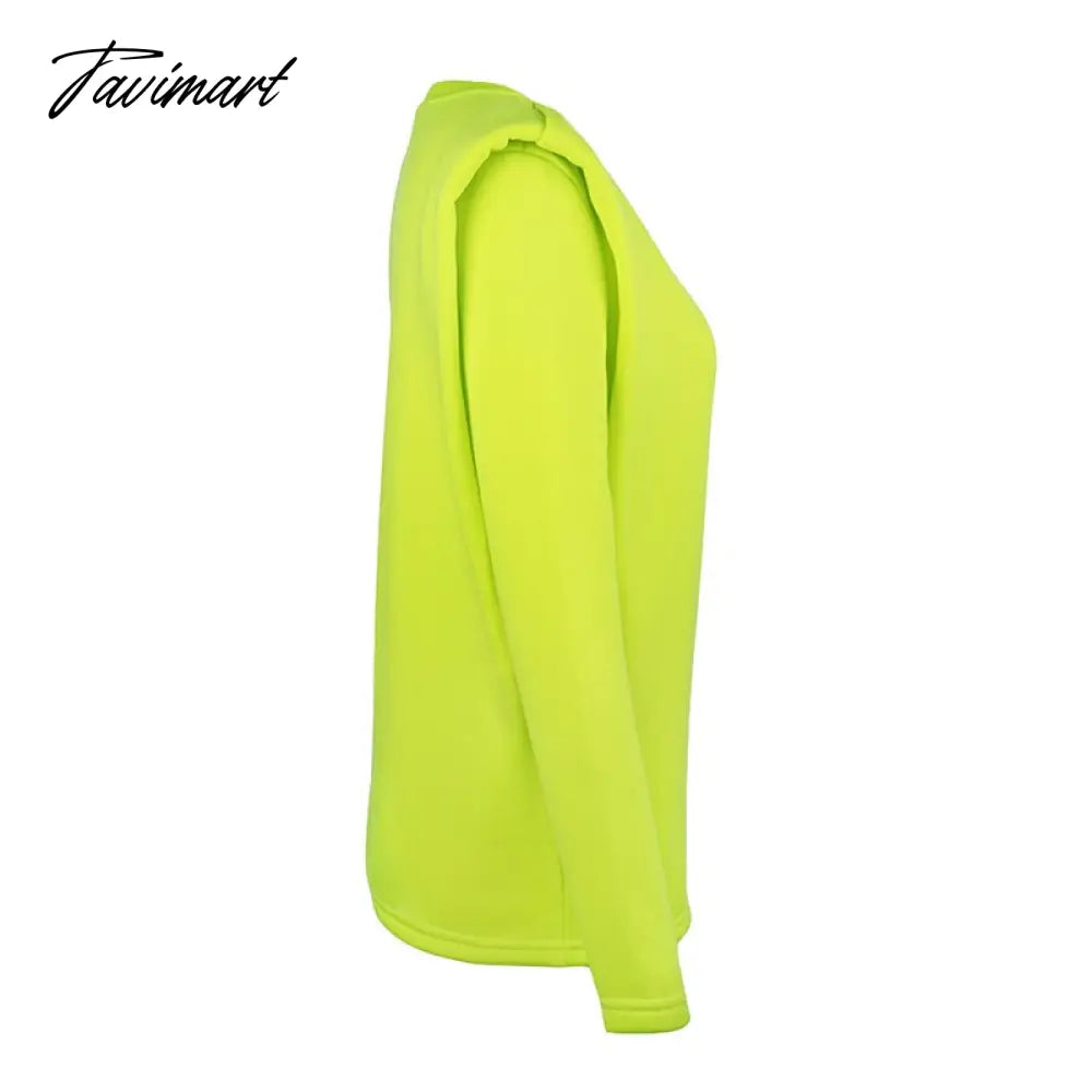 Casual Thick Sweatshirt Women Fashion Shoulder Pads Winter Clothes Women Pullover Loose Sudadera Mujer Tops