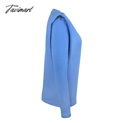 Casual Thick Sweatshirt Women Fashion Shoulder Pads Winter Clothes Women Pullover Loose Sudadera Mujer Tops