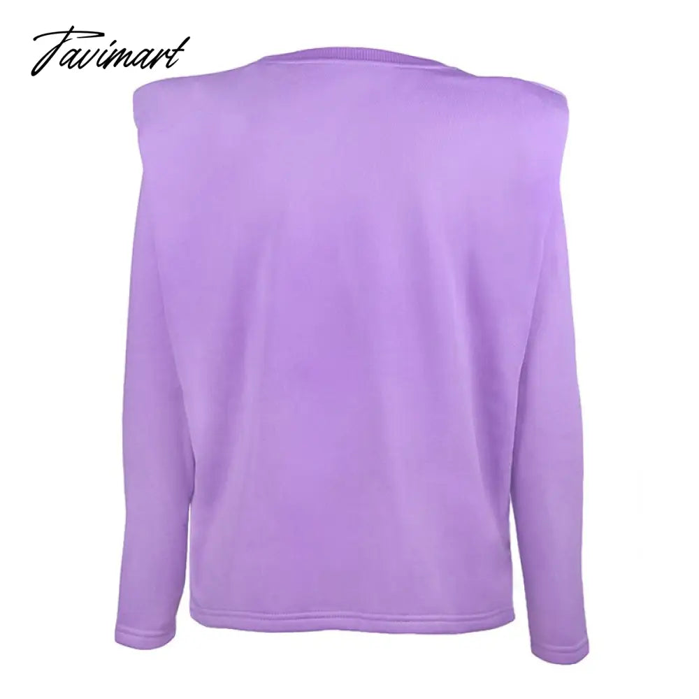 Casual Thick Sweatshirt Women Fashion Shoulder Pads Winter Clothes Women Pullover Loose Sudadera Mujer Tops