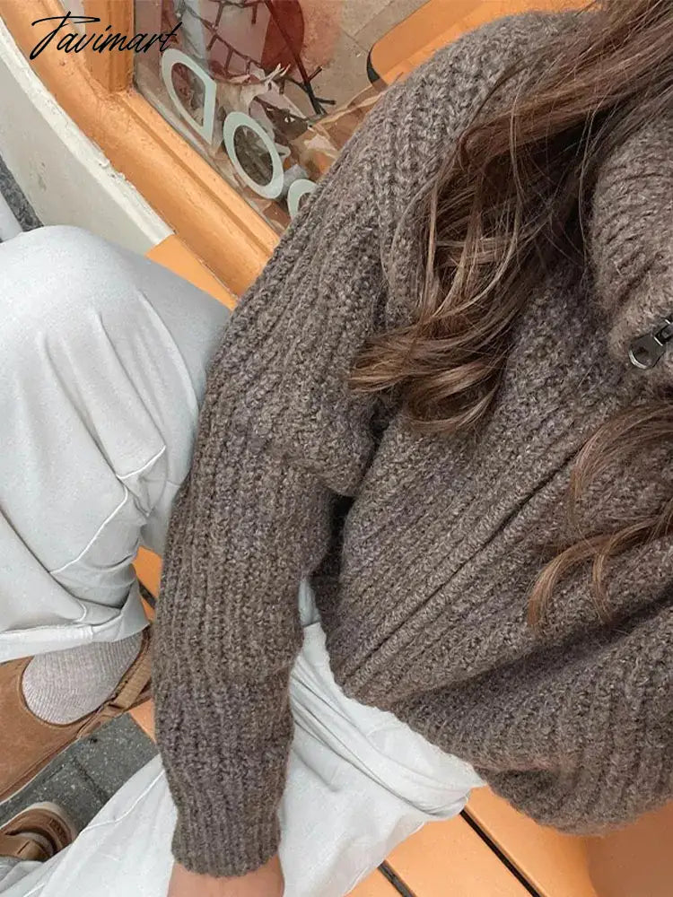 Casual Turtleneck Loose Sweater For Women Fashion Long-sleeved Solid Pullover Female Street Office Outerwear Jumpers