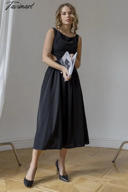Chiffon Vintage Elegant Formal Evening Party Long Dresses Black White Sexy Beach Maxi Sleeveless Dresses For Women Summer