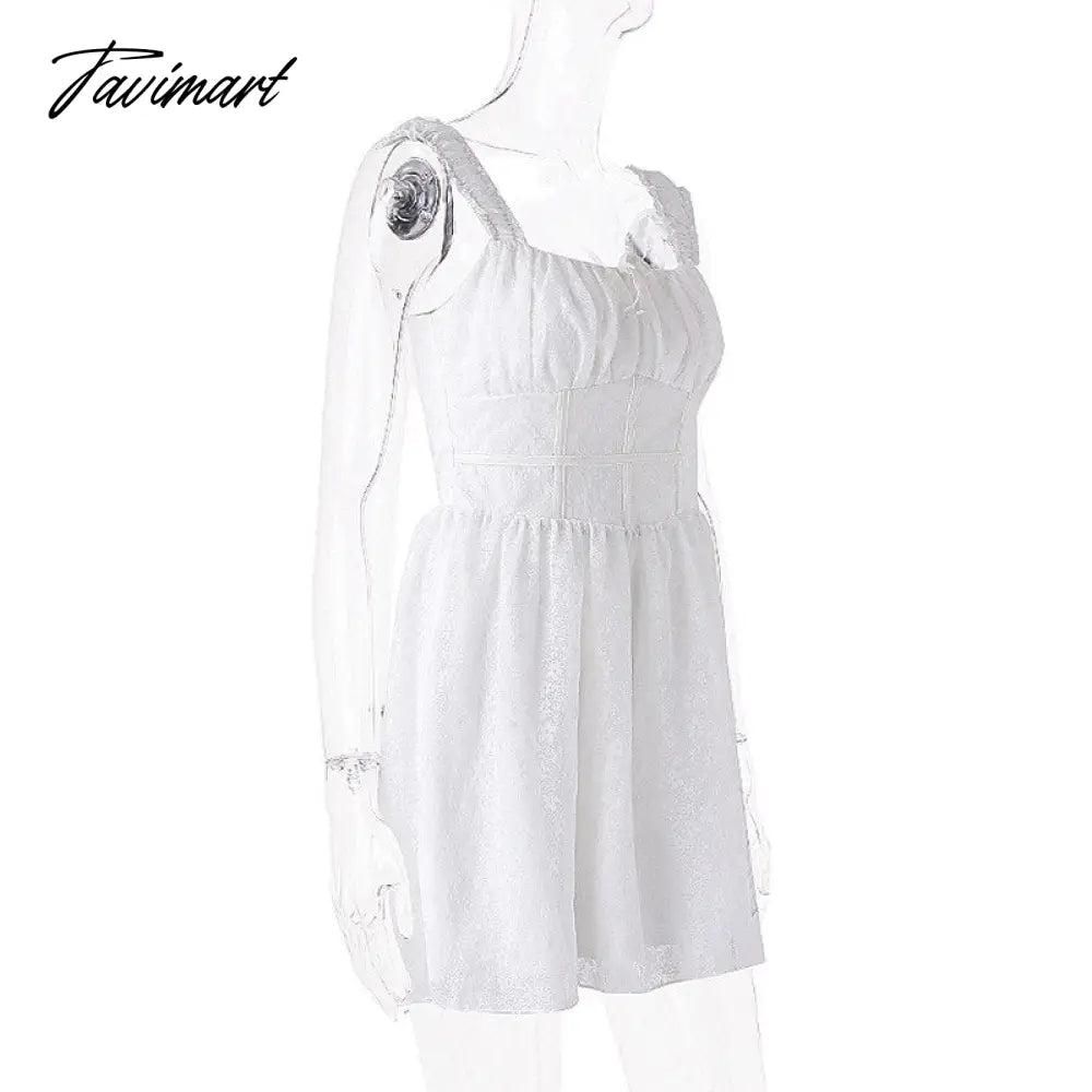 Cute Elegant Slim White Dress Women Summer Sexy Lace Patchwork Off Shoulder Short Sleeve Backless Mini Dress Mori Girl
