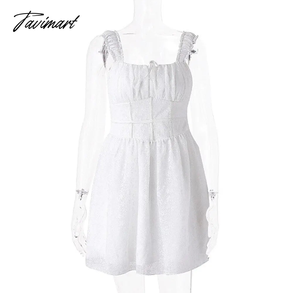 Cute Elegant Slim White Dress Women Summer Sexy Lace Patchwork Off Shoulder Short Sleeve Backless Mini Dress Mori Girl