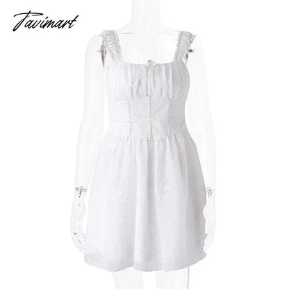 Cute Elegant Slim White Dress Women Summer Sexy Lace Patchwork Off Shoulder Short Sleeve Backless Mini Dress Mori Girl