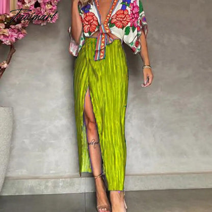 Elegant High Split Long Skirt Party Fashion Solid Velvet Skirts Lady Solid High Waist Bodycon Dresses Women 2yk Clothes