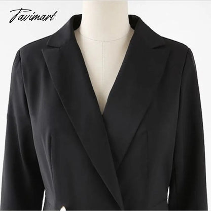 Elegant Ruffle Double Breasted Women Dress Office Blazer White Dress Autumn Winter Slim Suit Ladies Dresses