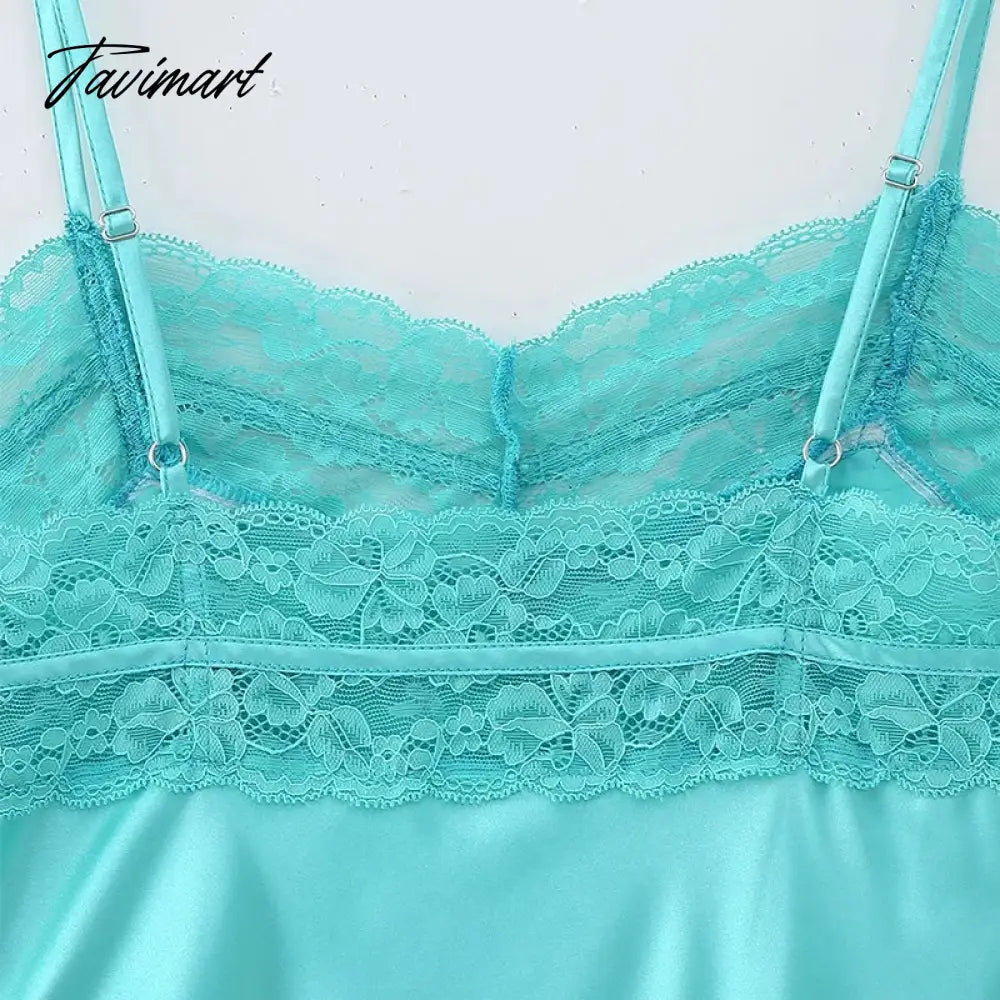 Elegant Spaghetti Strap Satin Splice Lace A-Line Summer Party Long платье женское Sexy Backless Evening Dress Holiday Vestidos