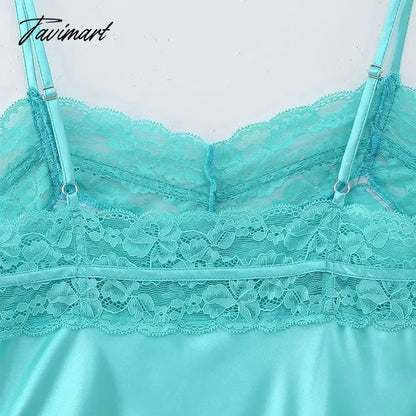 Elegant Spaghetti Strap Satin Splice Lace A-Line Summer Party Long платье женское Sexy Backless Evening Dress Holiday Vestidos