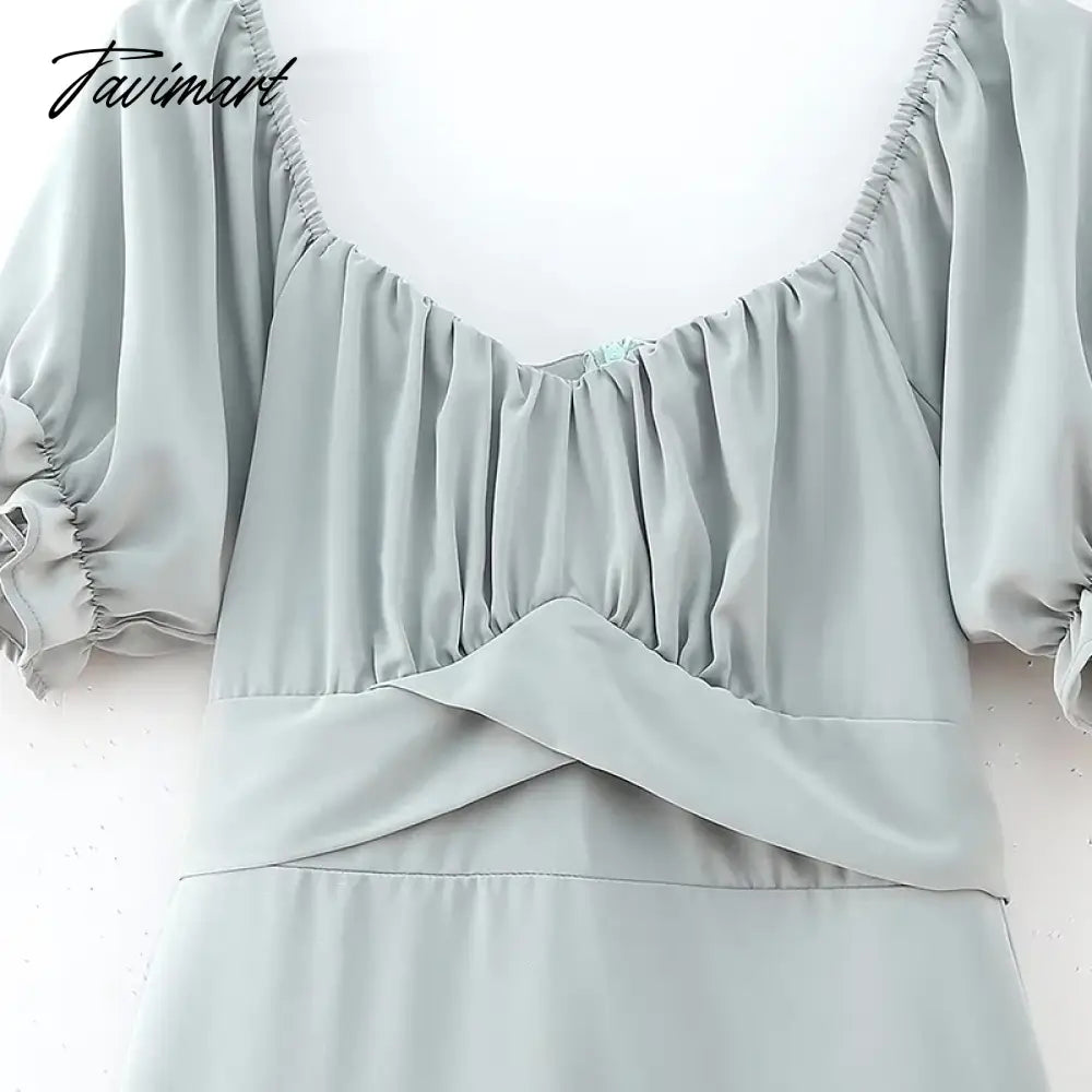 Elegant Square Neck Ruffle High Waist Summer Party платье женское Sexy Off Shoulder Tie A Bow A-Line Backless Club Midi Dress