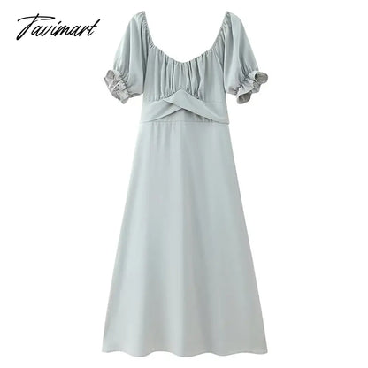 Elegant Square Neck Ruffle High Waist Summer Party платье женское Sexy Off Shoulder Tie A Bow A-Line Backless Club Midi Dress
