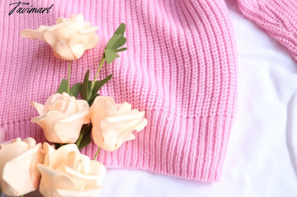 Embroidered Angelic Pink Knitted Cardigan Cozy Loose Fit Front button Sweater Women Soft Girl Moco Pastel Grunge Aesthetic Y2K