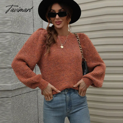 Fashion Knit Sweater Pullover for Women Fall/Winter Sweater New Crew Neck Knitwear Casual Loose Sweaters Women's