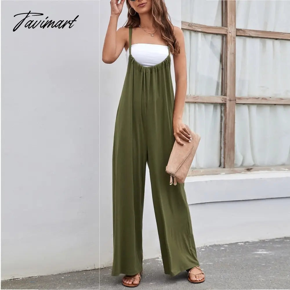 Fashion Women's Jumpsuits Summer Women Rompers New Solid High Waist Sexy Backless Casual Loose Wide Leg Jumpsuits