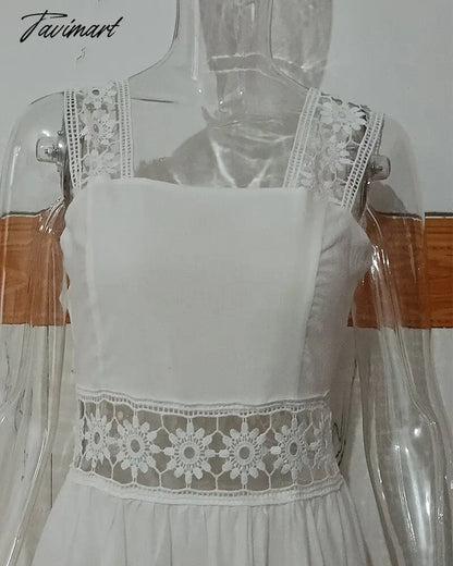 Fashion женское платье White Summer Dress Sexy Backless Lace Midi Dress Hollow Out Vintage Chic Party Dresses Vestidos