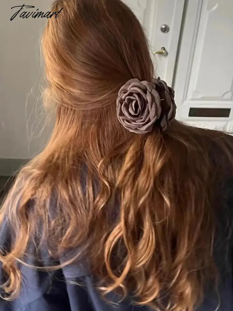 French Vintage Rose Hairpin Women's Advanced Temperament Backward Shark Hairpin Headwear Sweet Personalized Accessories