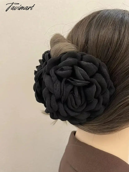 French Vintage Rose Hairpin Women's Advanced Temperament Backward Shark Hairpin Headwear Sweet Personalized Accessories