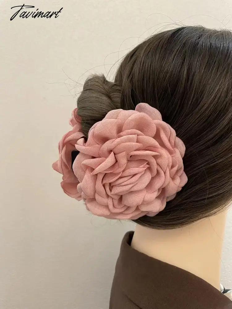 French Vintage Rose Hairpin Women's Advanced Temperament Backward Shark Hairpin Headwear Sweet Personalized Accessories