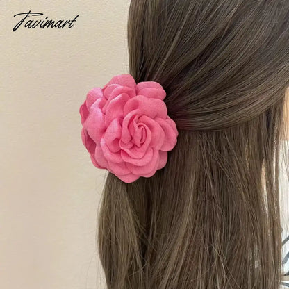 French Vintage Rose Hairpin Women's Advanced Temperament Backward Shark Hairpin Headwear Sweet Personalized Accessories