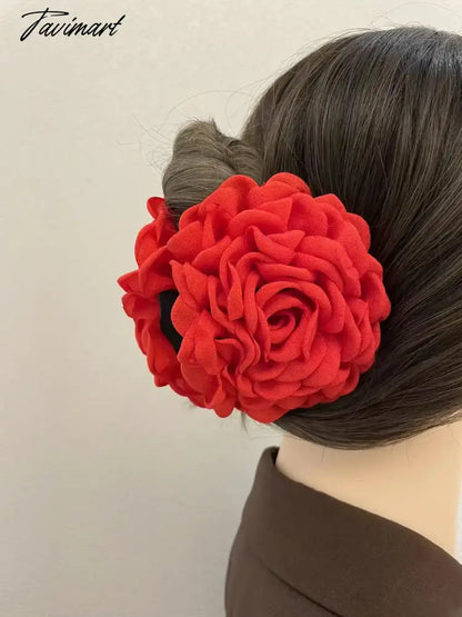 French Vintage Rose Hairpin Women's Advanced Temperament Backward Shark Hairpin Headwear Sweet Personalized Accessories