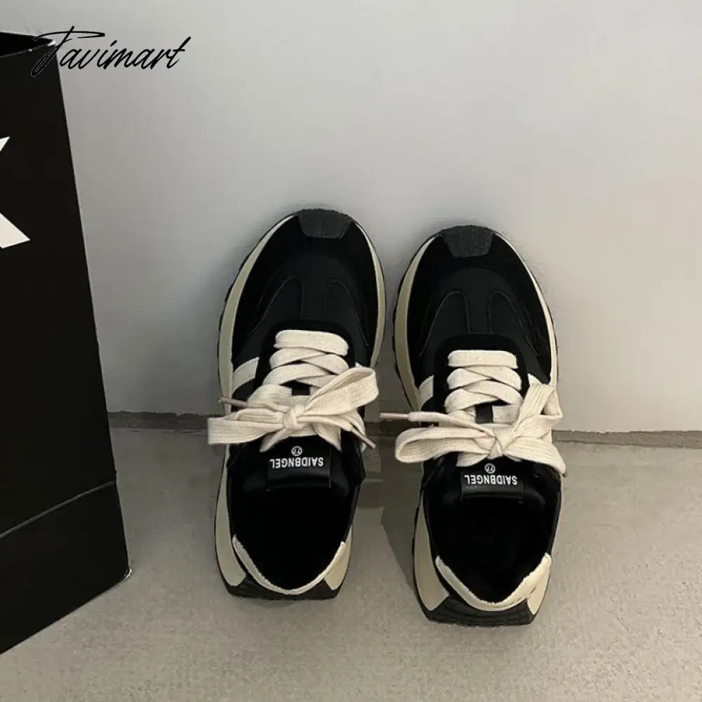 Heightened thick soled dad shoes for women's new autumn and winter versatile Forrest Gump lightweight sports shoes