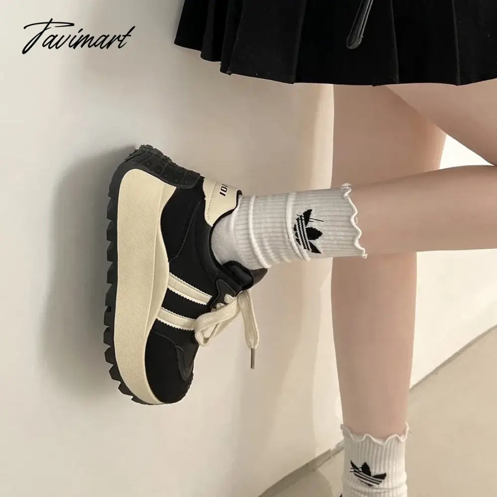 Heightened thick soled dad shoes for women's new autumn and winter versatile Forrest Gump lightweight sports shoes
