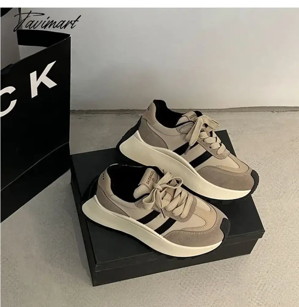 Heightened thick soled dad shoes for women's new autumn and winter versatile Forrest Gump lightweight sports shoes