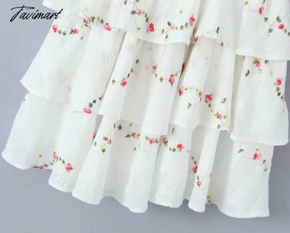 High Quality Summer Print Puff Sleeve Square Collar High Waist Holiday Beach Vocation Women Mini Dress